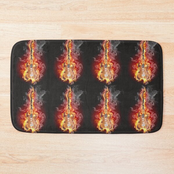 Item preview, guitar on fire designed and sold by Karine Dupras.