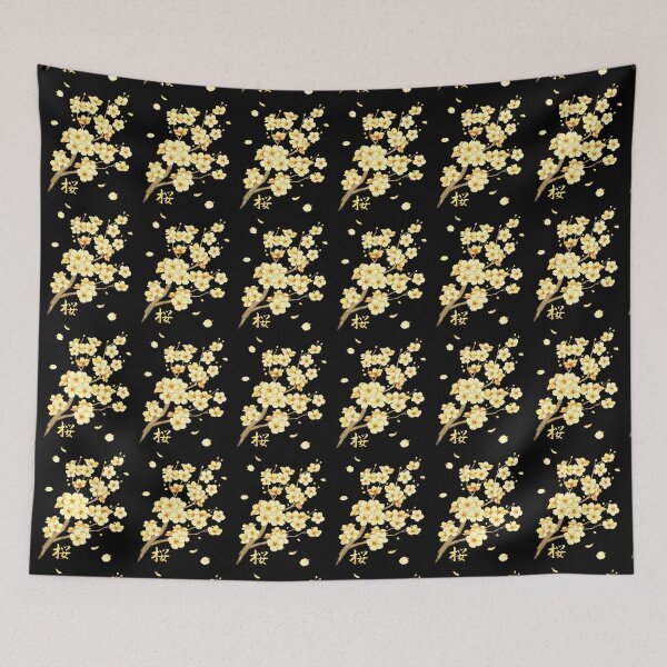 Item preview, Falling Yellow Sakura Cherry Blossom designed and sold by arterialmotive.