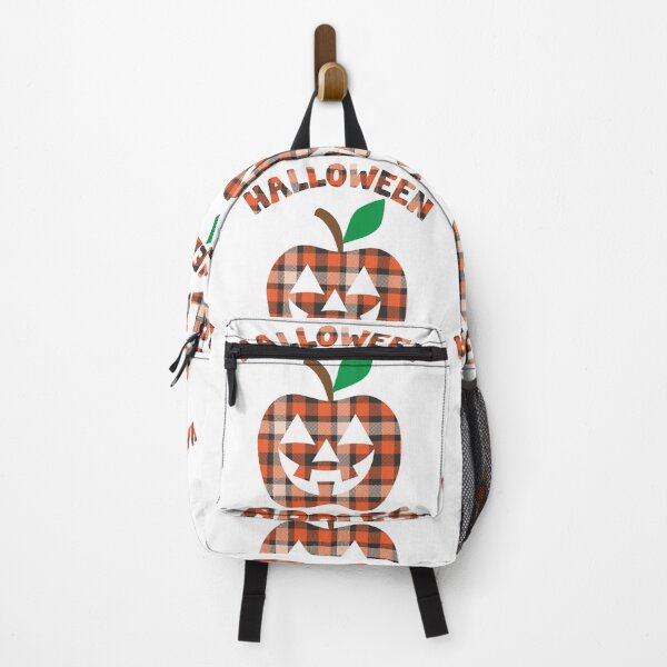 Item preview, Halloween Apples Scary Face | Checkered Plaid Pattern Apple designed and sold by GravitiTees.