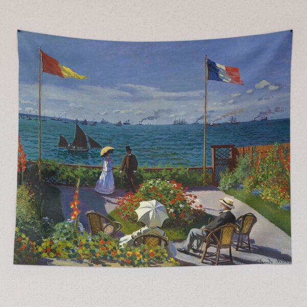 Aperçu de l'œuvre Jardin à Sainte-Adresse de Claude Monet (1867) créée et vendue par allhistory.
