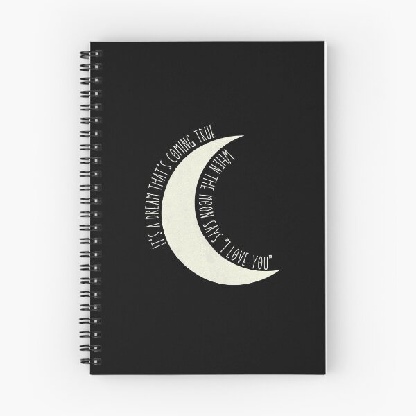 Artikelvorschau, Wenn der Mond sagt, ich liebe dich - The Addams Family Musical Song Quote entworfen und verkauft von Downstage Designs.