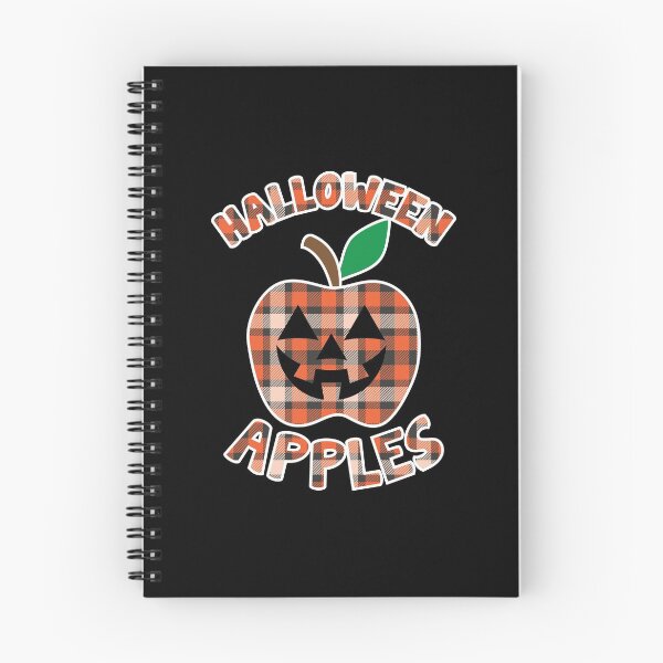 Item preview, Halloween Apples Scary Face | Plaid Checkered Pattern Apple designed and sold by GravitiTees.