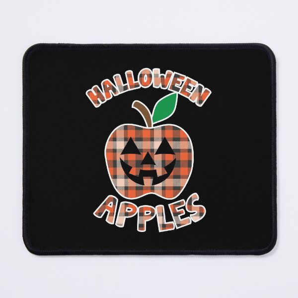 Item preview, Halloween Apples Scary Face | Plaid Checkered Pattern Apple designed and sold by GravitiTees.