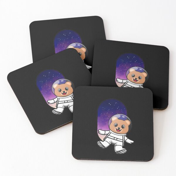 Item preview, Astronaut tiddy bear in the space designed and sold by redblackline.