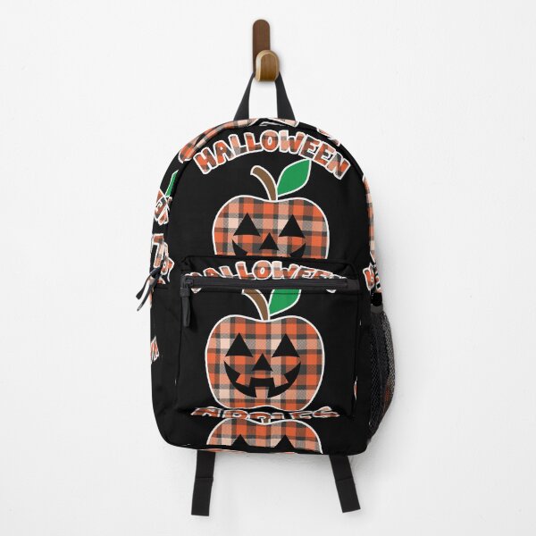 Item preview, Halloween Apples Scary Face | Plaid Checkered Pattern Apple designed and sold by GravitiTees.