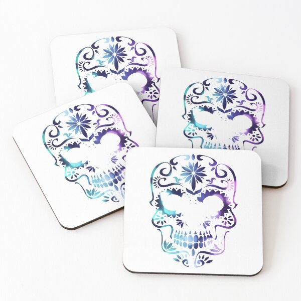 Item preview, skull face blue designed and sold by Marketmg.