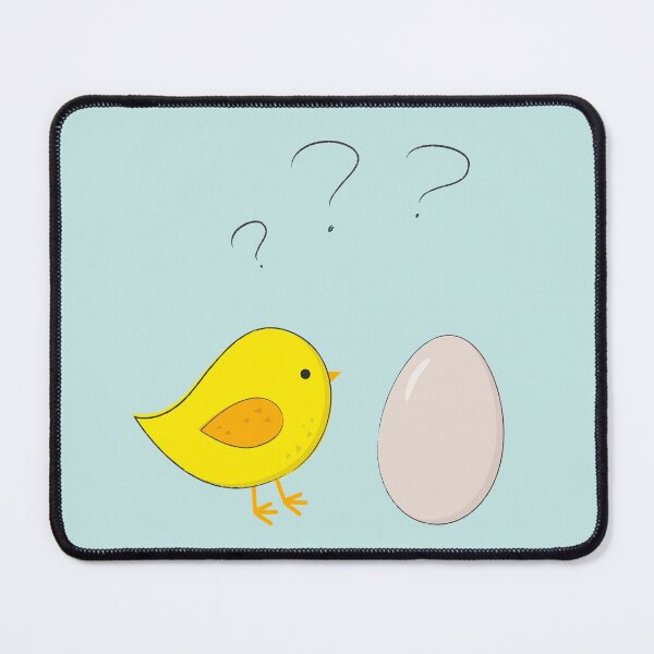 Item preview, The chicken or the egg Question Cute funny cartoon designed and sold by edrawings38.