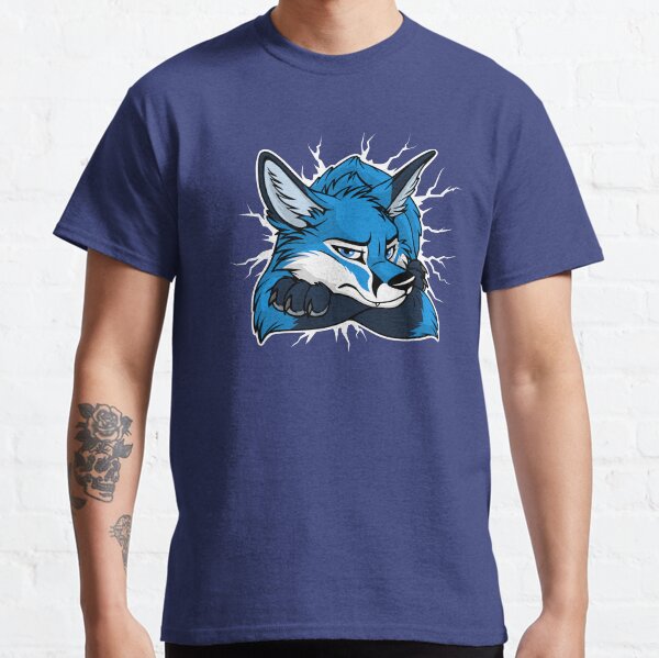 STUCK Blue Fox / Fuchs (white cracks) Classic T-Shirt