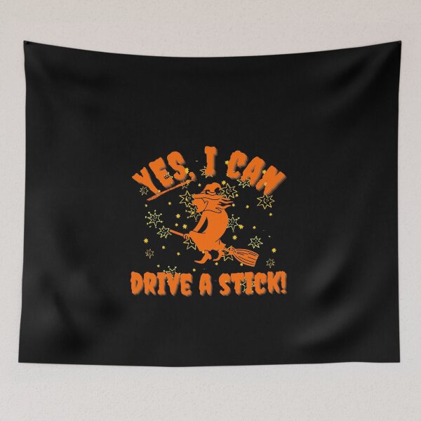 Item preview, Yes I Can Drive A Stick - Halloween Spirit - We Are Not Afraid - Halloween Witches designed and sold by Sun Sand & Sea Art.