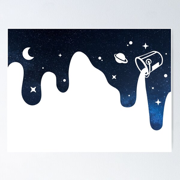 Painting Galaxies Poster