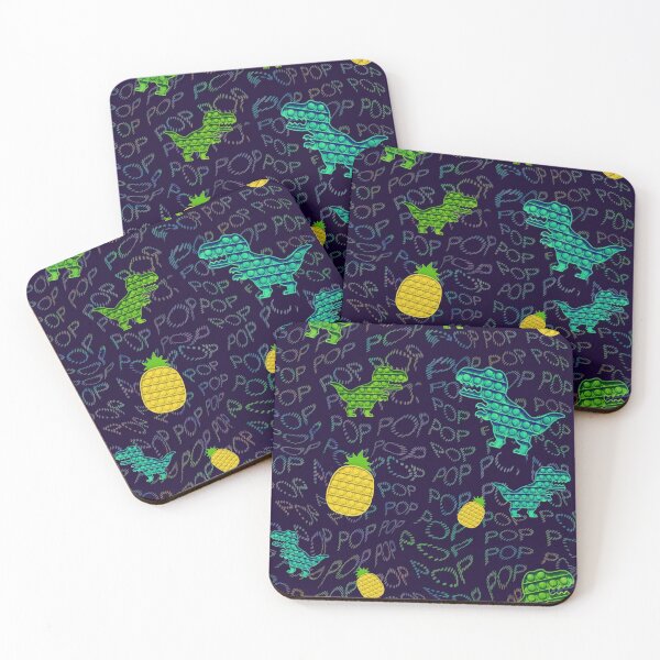 Item preview, Pineapple Dinosaur Popit Print Pattern designed and sold by Blobertinka.