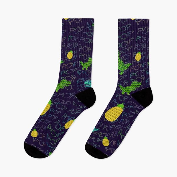 Item preview, Pineapple Dinosaur Popit Print Pattern designed and sold by Blobertinka.