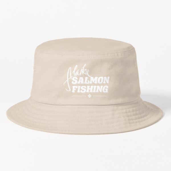 Gav Salmon - Feed The Fish - Wide Brim Bucket Hat.