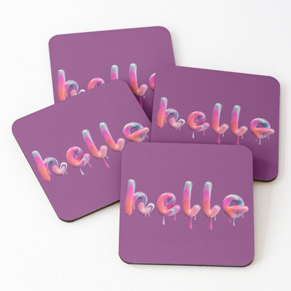 Item preview, Hello dripping paint text designed and sold by Designforoz.