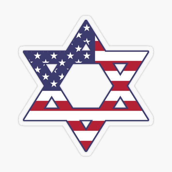 Item preview, American Flag Star of David - Jewish American Pride Gift designed and sold by CoolArtGeek.