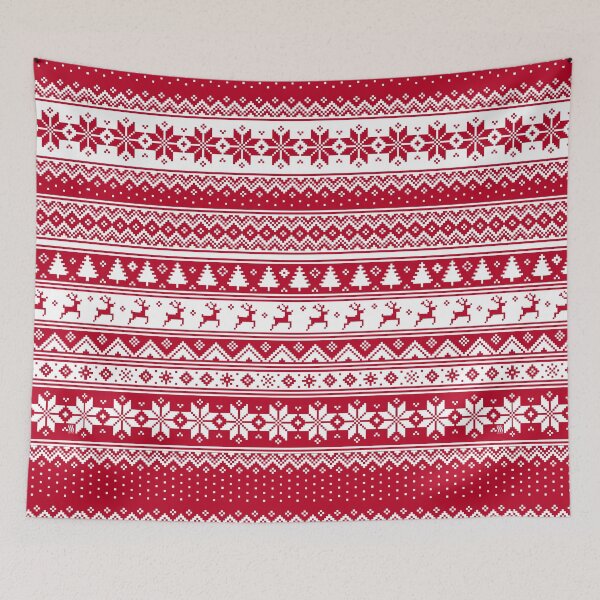 Item preview, Nordic - Scandinavian Christmas Red1 designed and sold by SSSowers.
