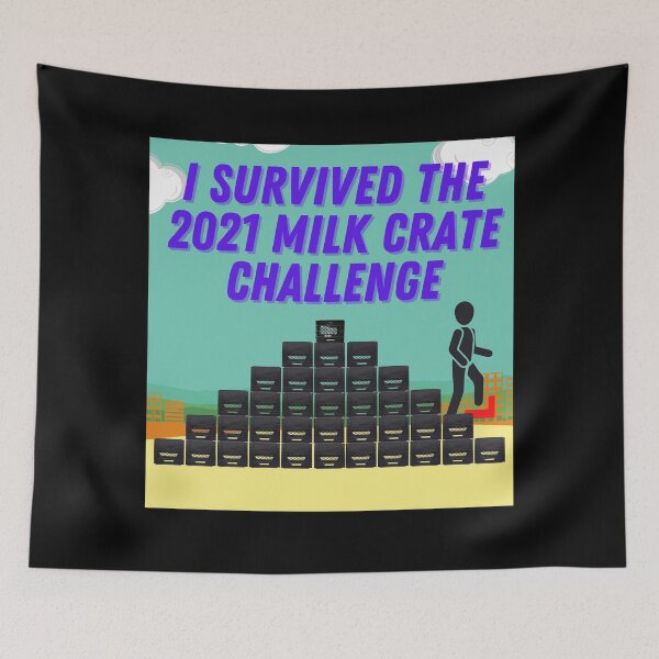 Item preview, I Survived The Milk Crate Challenge designed and sold by OlympicsMerch.