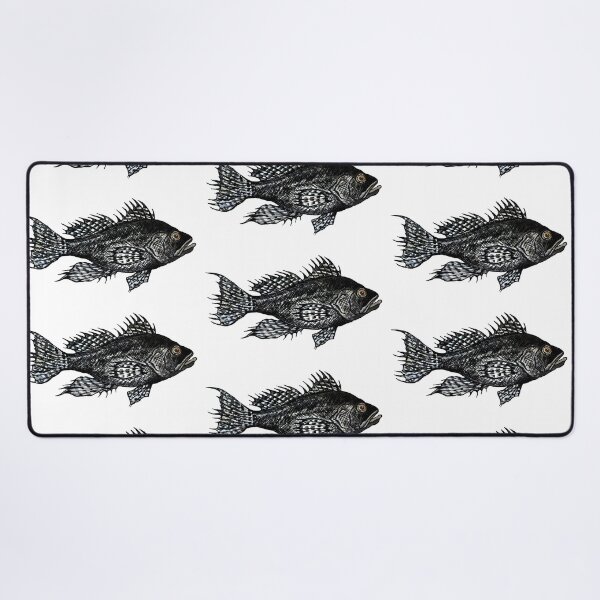 Item preview, Black Sea Bass Illustration designed and sold by Michelebuttons.