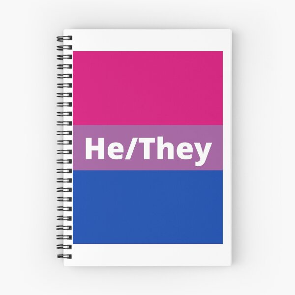 Item preview, Bisexual flag with He/they pronouns designed and sold by PridefulApparel.