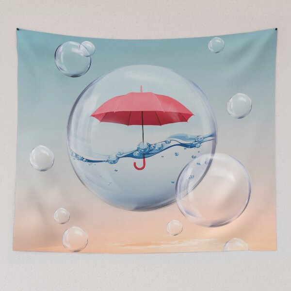 Item preview, Red Umbrella in a Bubble designed and sold by Vin  Zzep.