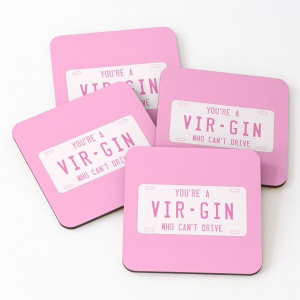 Item preview, Clueless Virgin Who Can’t Drive, License Plate designed and sold by marina ralston.