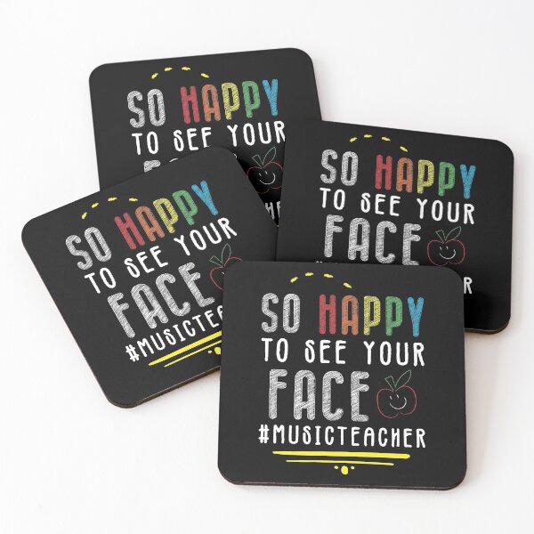Item preview, So Happy To See Your Face #MusicTeacher - Funny Gift Idea For World Teachers Day 2021 designed and sold by RedHive.