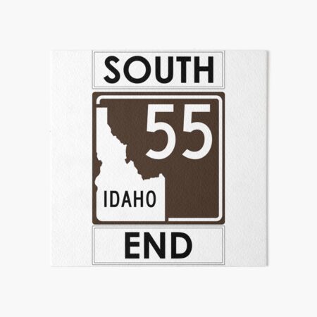 55 SOUTH END IDAHO Art Board Print