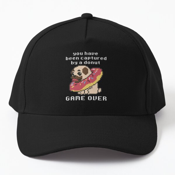 Item preview, 8-Bit Pug in a Donut designed and sold by FancyHatPenguin.