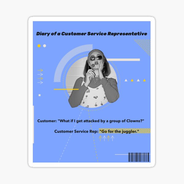 "Customer Service Rep 2" Sticker for Sale by Roustabout19 Redbubble