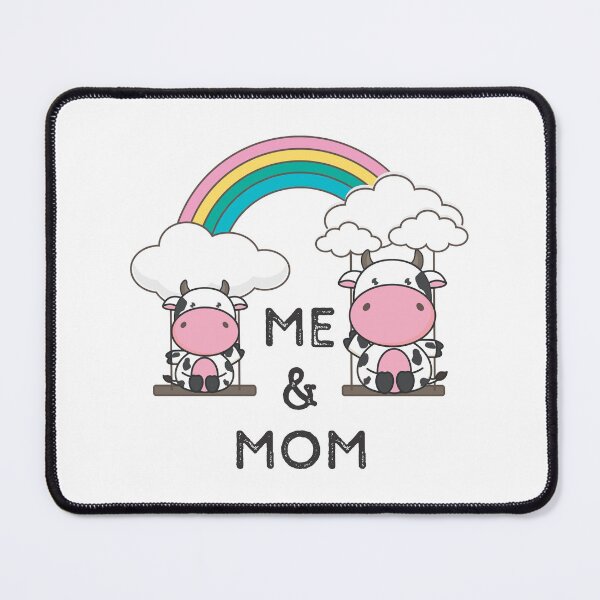 Item preview, Cow Aesthetic - Me And Mom - Cute Rainbow designed and sold by crazycollective.