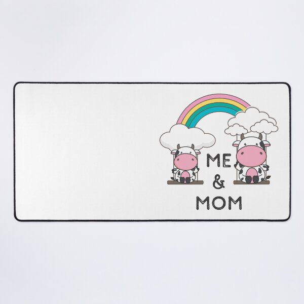 Item preview, Cow Aesthetic - Me And Mom - Cute Rainbow  designed and sold by crazycollective.