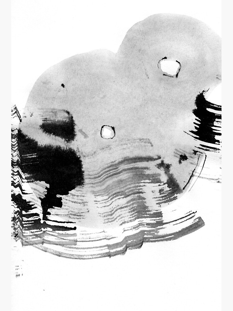 ink explorations (108) - abstract black india ink painting Art Board Print  for Sale by expl-rations