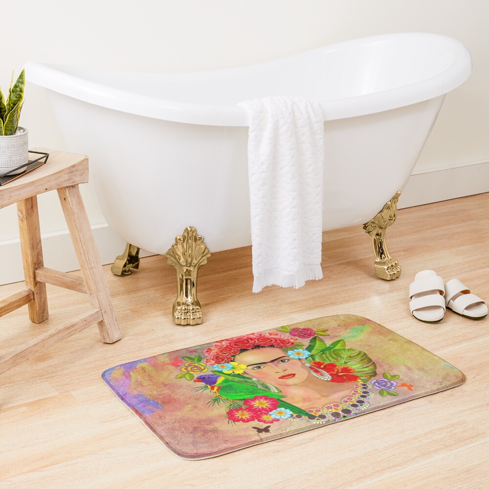 Frida Kahlo Bath Mat