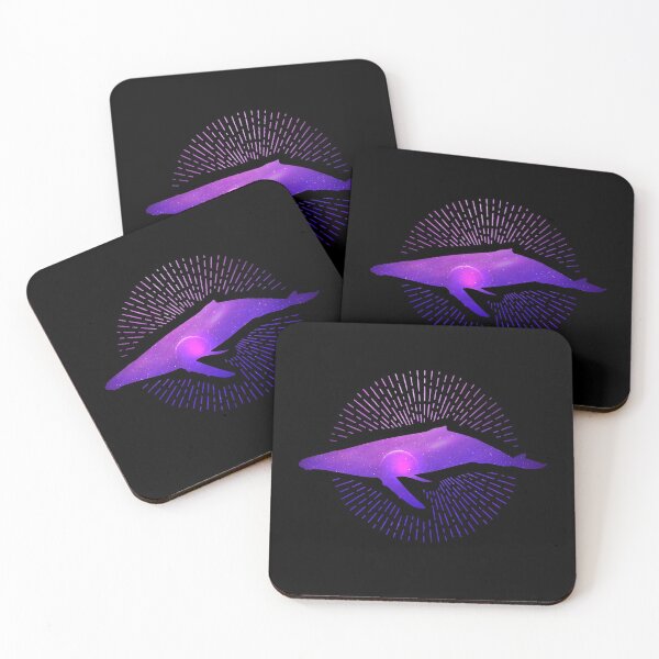 Item preview, Purple and Pink Galaxy Space Whale  designed and sold by blackdogshop.