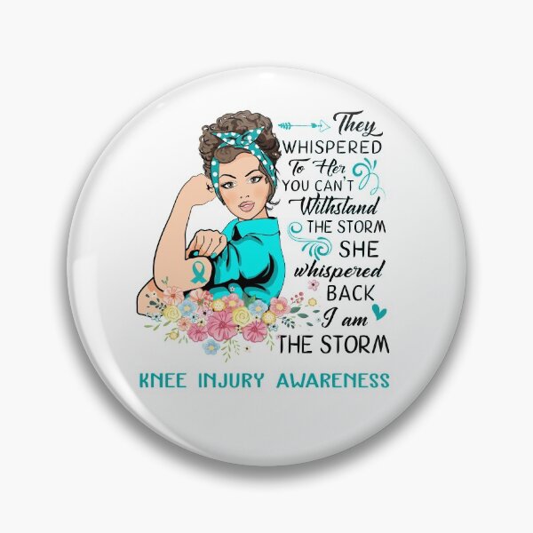 Item preview, I AM THE STORM KNEE INJURY AWARENESS designed and sold by Brad-FI.