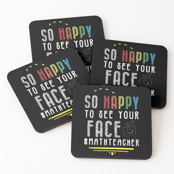 Item preview, So Happy To See Your Face #MathTeacher - Funny Gift Idea For World Teachers Day 2021 designed and sold by RedHive.