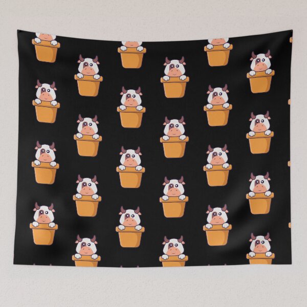 Item preview, Cow Aesthetic - Me And Mom - Cute Cow In Pot designed and sold by crazycollective.