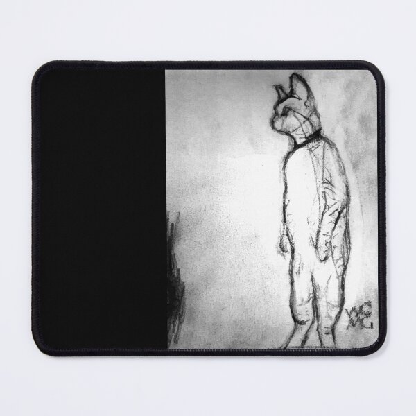 Item preview, Thinking Funny Cat Graphite On Paper Sketch - Cat Rulez designed and sold by ViewerEqualsPhoton.