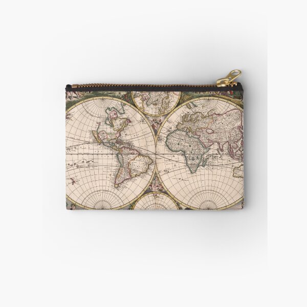 Item preview, Vintage Map of the World in 1682 designed and sold by ganje.