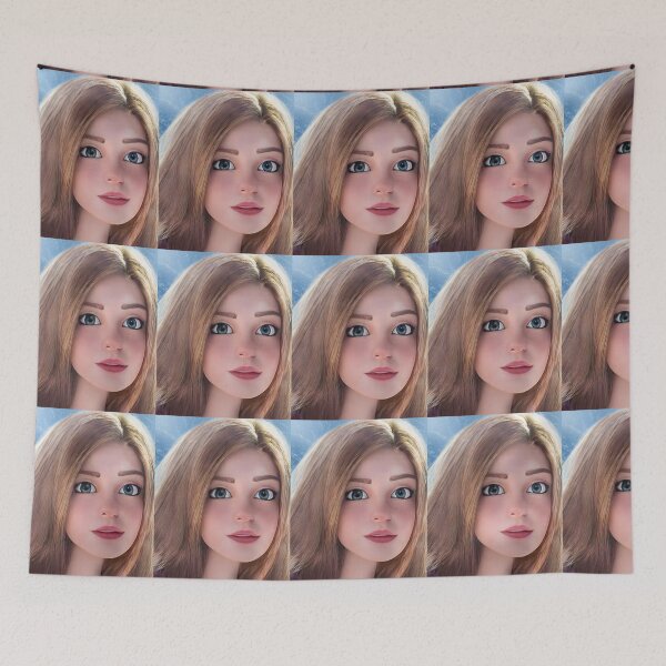 Item preview, Cartoon Girl Design Royal Blue  designed and sold by AlfredBilling.