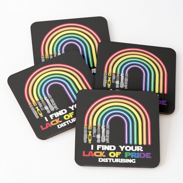 Item preview, I find your lack of pride disturbing light saber rainbow-LGBTQ pride designed and sold by Designs Of all kinds.