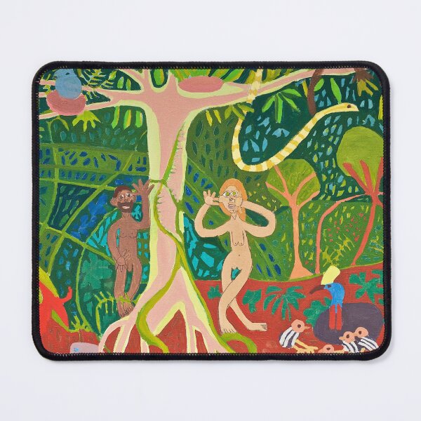 Item preview, Adam and Eve in the Rainforest Zionart Zion Levy Stewart designed and sold by Zion Levy Stewart.