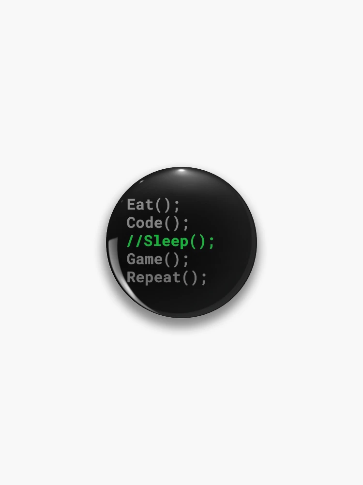 Thumbnail 1 of 3, Pin, Computer Geek Eat, Code, Sleep, Game, Repeat designed and sold by ComputerGeeksTs.