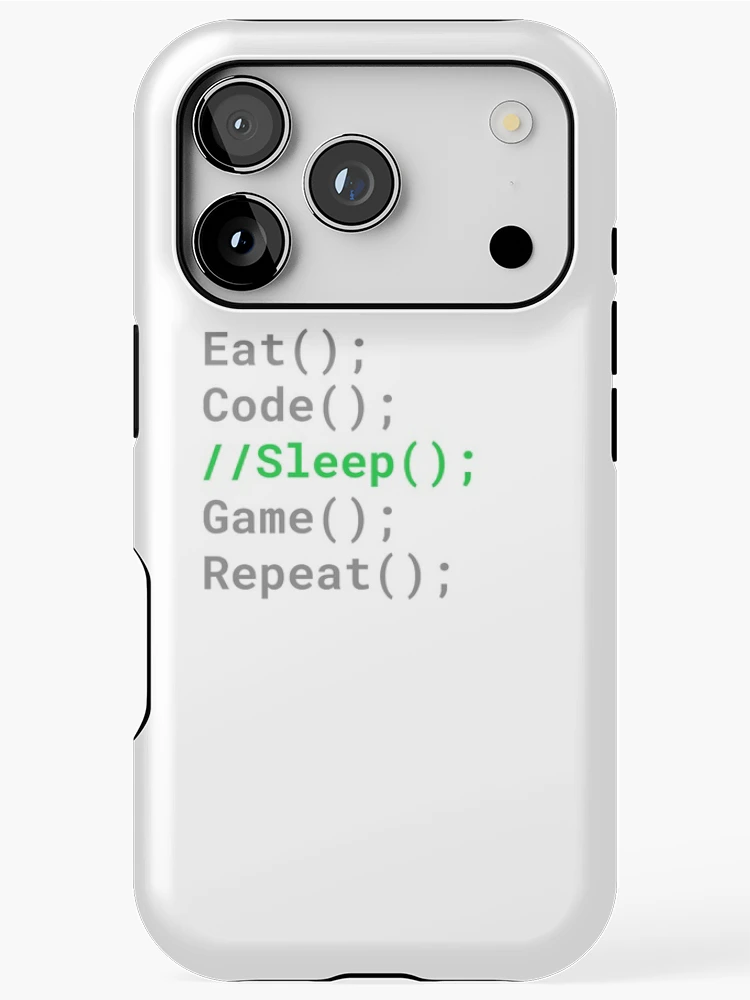 Thumbnail 1 of 4, iPhone Case, Computer Geek Eat, Code, Sleep, Game, Repeat designed and sold by ComputerGeeksTs.
