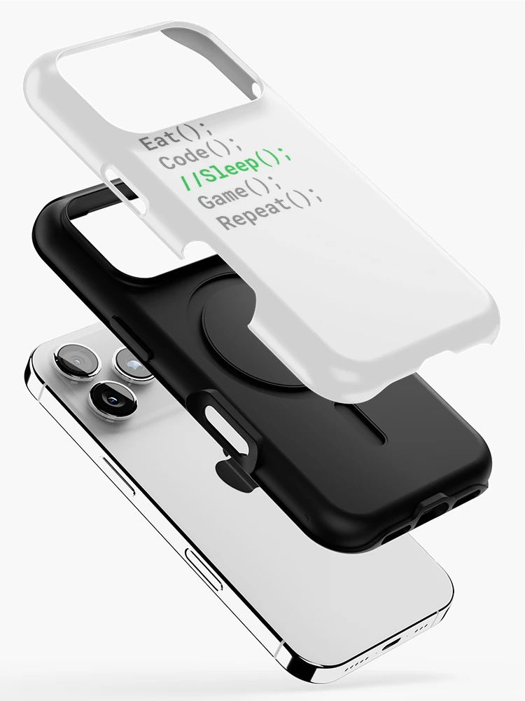 Thumbnail 2 of 4, iPhone Case, Computer Geek Eat, Code, Sleep, Game, Repeat designed and sold by ComputerGeeksTs.