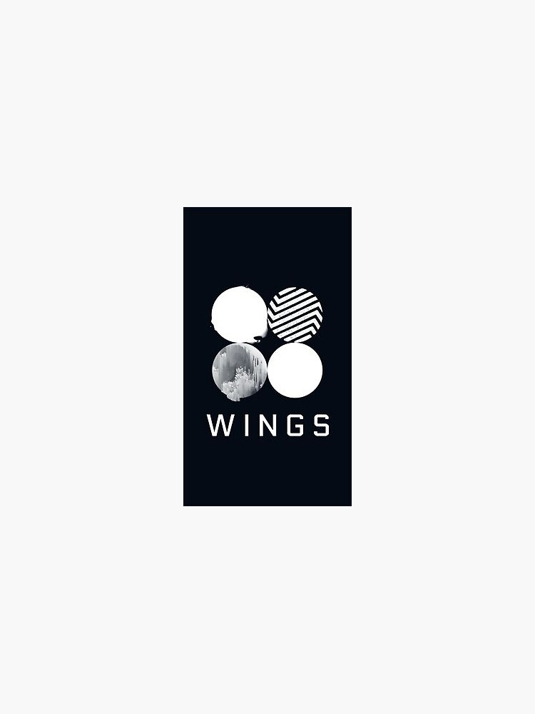 "BTS Wings Logo" Sticker for Sale by andreaanimals Redbubble