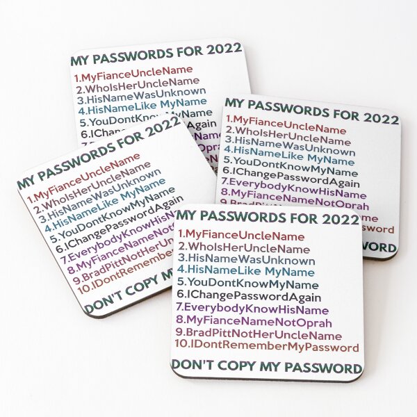Item preview, My Passwords For 2022 designed and sold by VkScript.
