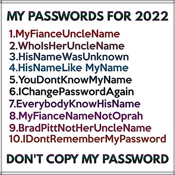 Artwork thumbnail, My Passwords For 2022 by VkScript