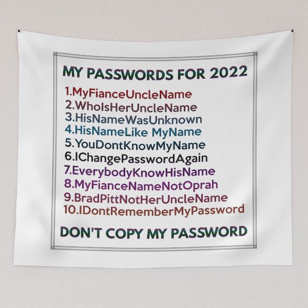 Item preview, My Passwords For 2022 designed and sold by VkScript.