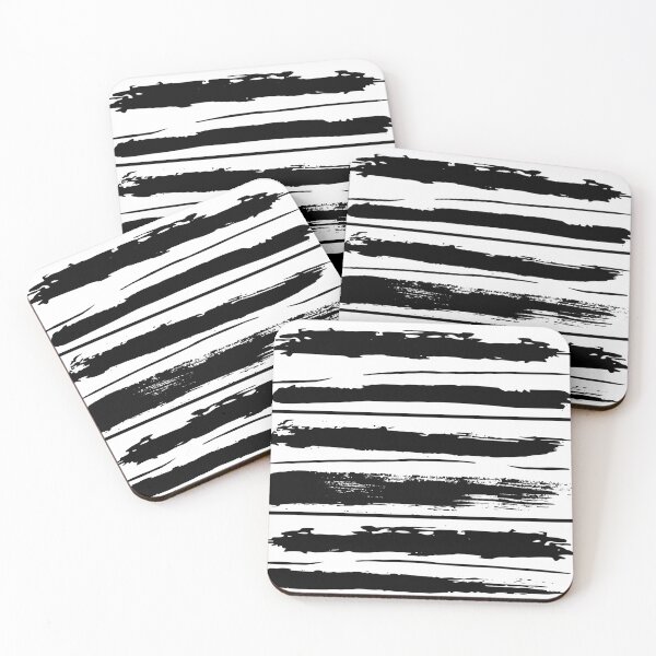 Item preview, Black Brush Strokes Pattern designed and sold by Designs By YL.